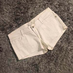 White Abercrombie Jean Shorts!